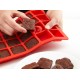 Red Lékué mini brownie mould silicone