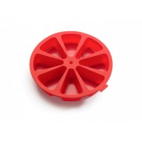 Red Lékué 8 cavity cake portion mould