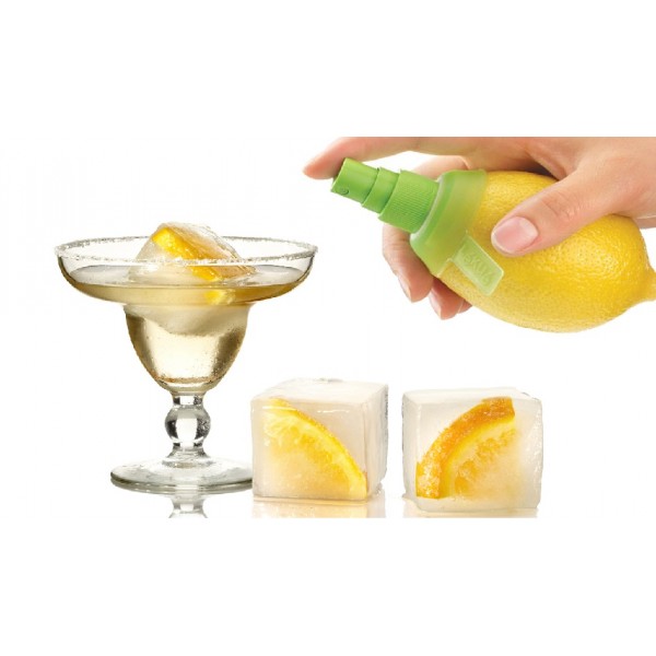 Cocktail set Lékué. giant ice cube + citrus spray