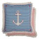 Housse de coussin 40x40 cm bleu 