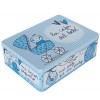 Caja metálica azul "La caja del bebé"