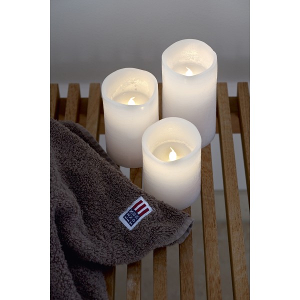 Set 3 led white candles 