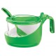 Green bicolor sugar pot with spoon Guzzini