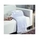 Blanket plaid Manterol Galia white 130x170 cm