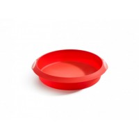 Molde silicona redondo rojo 24 cm Lékué