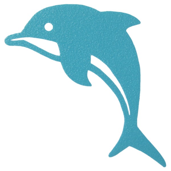 Pegatina bañera anti-deslizante delfín azul 10x10cm