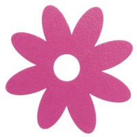 Pegatina bañera anti-deslizante flor rosa 10x10cm