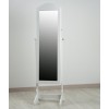 Espejo madera blanco joyero con pie 43x40x160 cm
