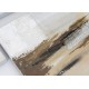 Composición 5 lienzos de imagen abstracta tonos beige 95x130h cm 