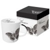 Mug decorado mariposa blanco y negro Social Butterfly PPD 35cl