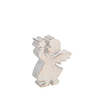 Figura navideña Angel pequeño en madera 9x3x11h cm
