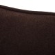 Cojín cuadrado con relleno liso marrón chocolate 45x45cm