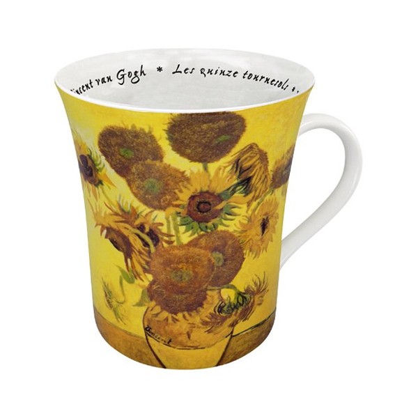 Mug porcelana Könitz decorada Van Gogh Les Fleurs 41 cl