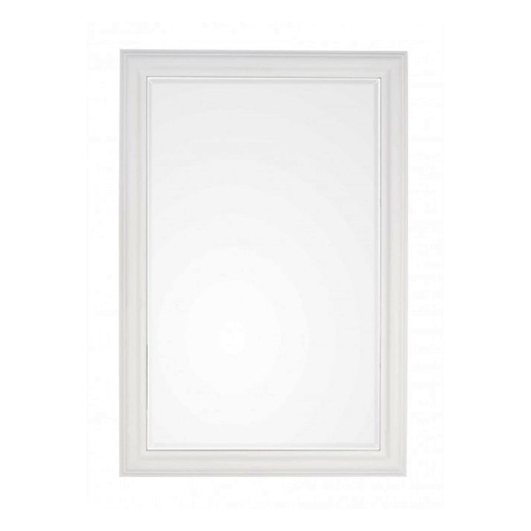 Espejo marco madera paulownia blanco 60x90 cm