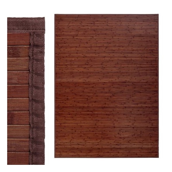 Alfombra tablillas bambú color nogal 180x250cm