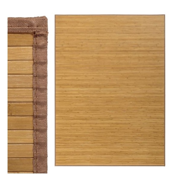 Alfombra tablillas bambú color natural 180x250cm