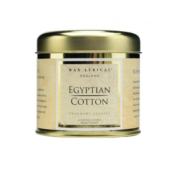 Vela en lata aroma Egyptian Cotton