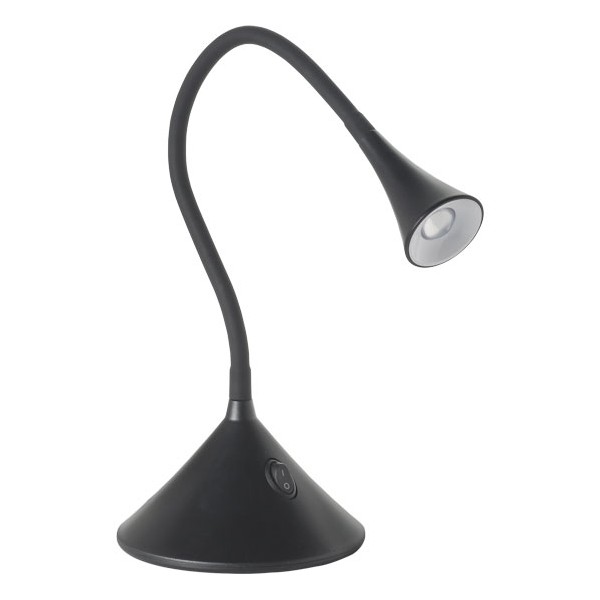 Lámpara de mesa flexo Cala negro LED 3,5W