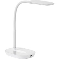 Lámpara de mesa flexo Lena blanca LED 6,5W