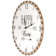Reloj de madera Happy Home 60 cm
