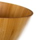 Ensaladera en madera de bambú con utensilios de servir 30x23,50x10,40 cm 