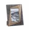Marco fotos madera y marfil geométrico negro 10x15 cm