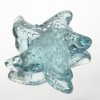 Figura decorativa cristal estrella de mar azul 9x9x2h cm