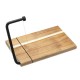 Tabla de corte para quesos con linea de corte en madera de acacia 27x19x2,5cm