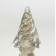 Adorno cristal árbol de navidad dorado grande 15h cm