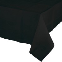 Mantel de papel negro liso Halloween 274x137cm