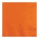 Servilletas de papel cuadradas color naranja liso 20 unidades 33x33cm