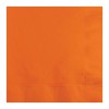 Servilletas de papel cuadradas color naranja liso 20 unidades 33x33cm