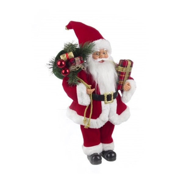 Muñeco de Navidad Papa Noel Tradizionale grande 36x22x60h cm