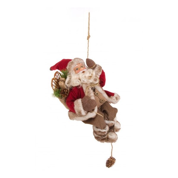 Muñeco colgante de Navidad Papa Noel Prilly Hang 15,5x12,5x22,5h cm