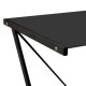 Mesa escritorio cristal templado negro 120x60x75cm