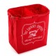 Cesto cubo doble para ropa rojo The Laundry Company 50x30xh52cm