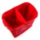 Cesto cubo doble para ropa rojo The Laundry Company 50x30xh52cm