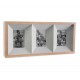 Portafotos múltiple marco madera fondo blanco 3 fotos 10x15 cm 