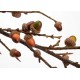 Rama árbol artificial marrón con bellotas 93h cm