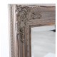 Espejo rectangular madera marco tallado clásico blanco decapado 76x106h cm