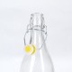 Botella de mesa cristal con tapón decorada con mensajes 4 modelos 8,5x31h cm