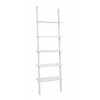 Estantería librería MDF blanca 5 baldas escalera Aramis 58x29x200h cm