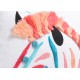Cojín algodón con relleno cebra colores 40x40 cm