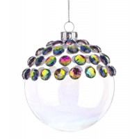 Bola árbol de Navidad cristal cristales Arco Iris transparente 8cm