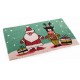 Felpudo rectangular navideño fibra de coco estampados Navidad rojo o verde 60x40 cm