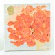 Cuadro lienzo flor naranja Corazón 2 modelos 60x60 cm