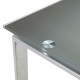 Mesa escritorio cristal templado New York Skyline estampado en blanco y negro 120x60x75cm