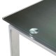 Mesa escritorio cristal templado Eternal City estampado en grises 120x60x75 cm