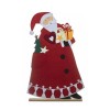 Figura fieltro Papa Noel con regalos 65x9x100h cm