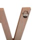 Cuelga llaves madera con 4 colgadores Welcome letras rosa y gris 59,5x18h cm